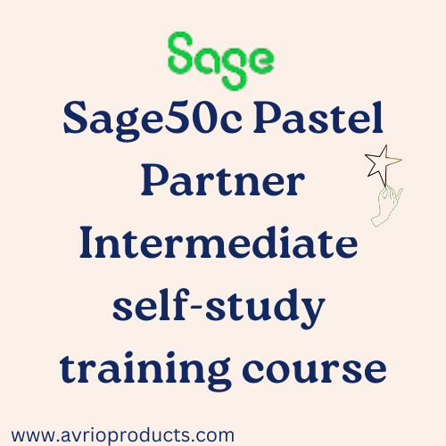 Sage50c Pastel Partner Intermediate self-study training course