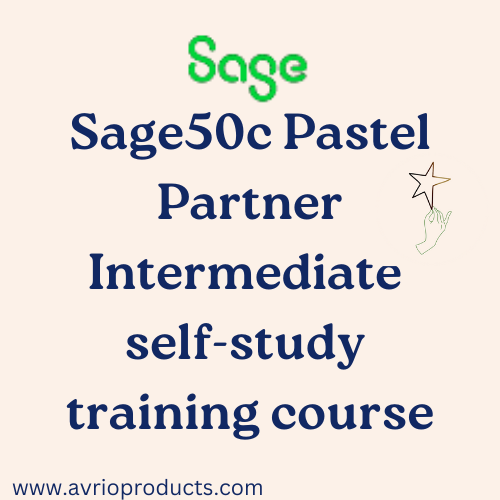 Sage50c Pastel Partner Intermediate self-study training course
