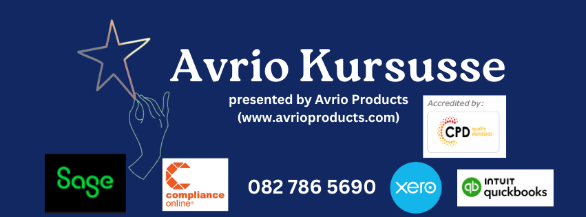 Avrio Kursusse for courses in Sage, Xero, Quickbooks and many more