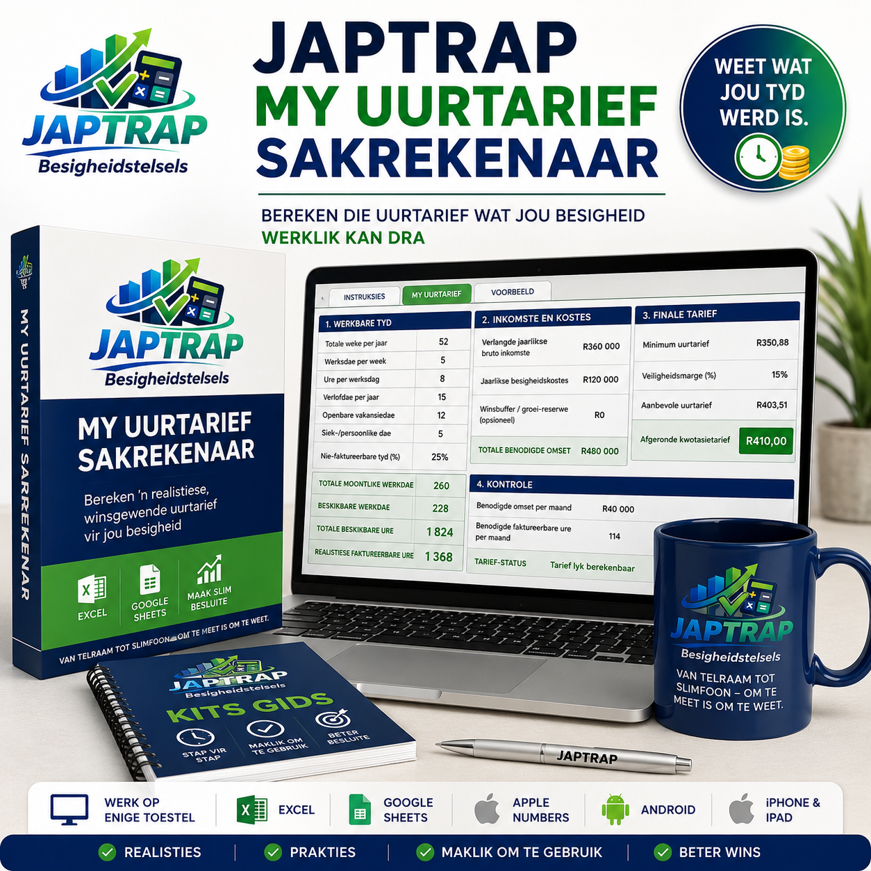 JAPTRAP My Uurtarief Sakrekenaar