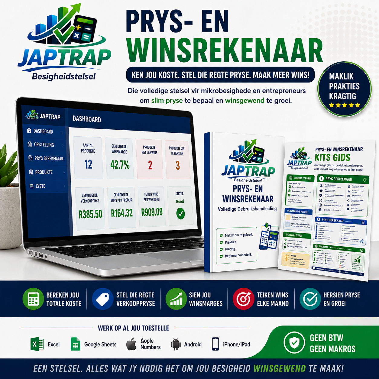 JAPTRAP Prys- en Winsrekenaar