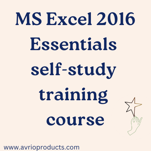 MS Excel 2016 self-study training course