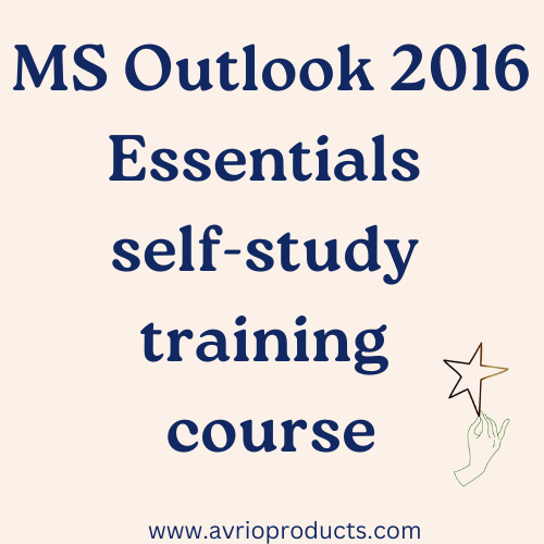 Microsoft Outlook 2016 Essentials self-study training course