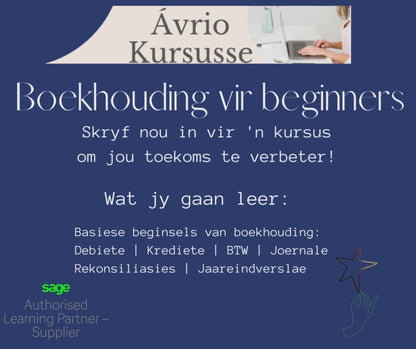 Wat gaan jy leer in die Basiese Boekhouding kursus?